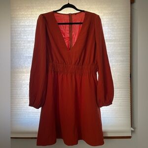 Women’s dress. Rust color